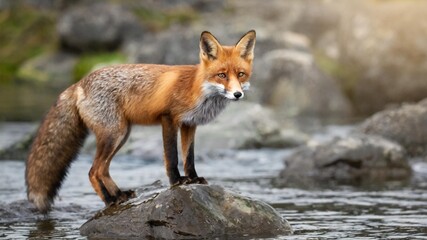 red fox in the wild