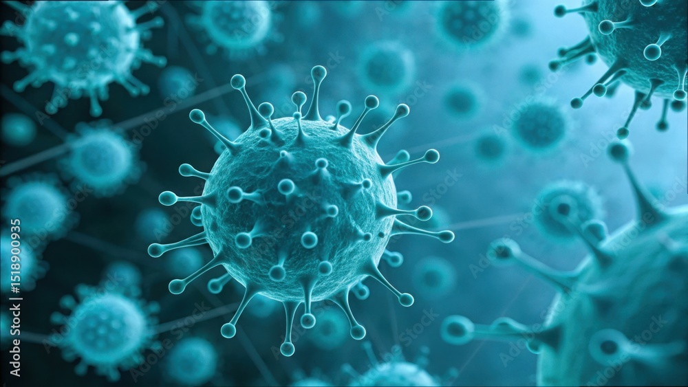 Poster microscopic drug particles in gigapixel overlay for web display