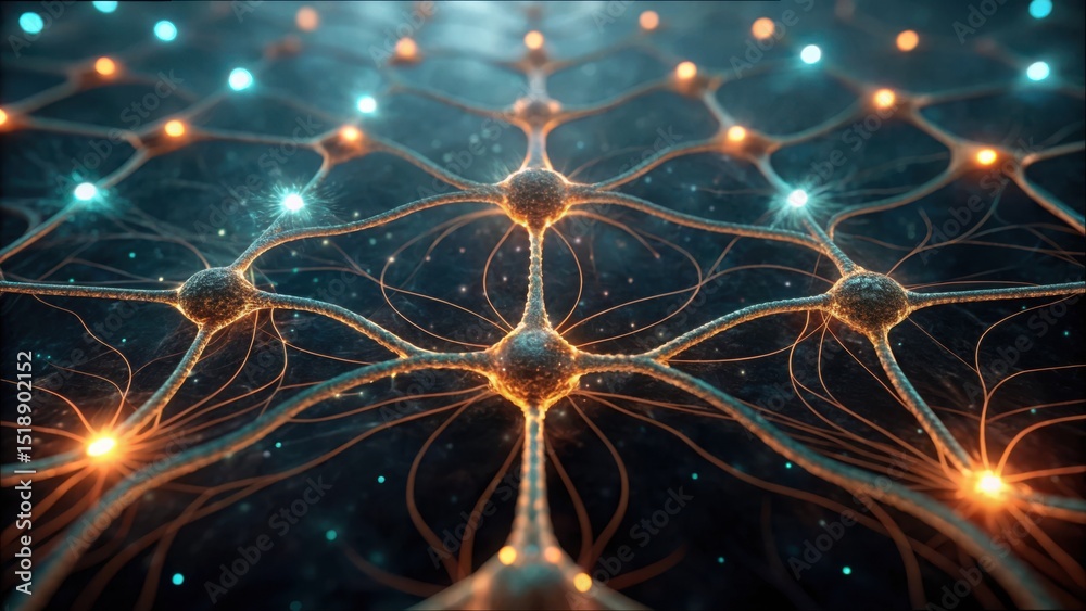 Aufkleber neural circuits with flowing patterns of chemical connections