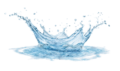 [Transparent Background PNG]Water Splash Isolated on White Background