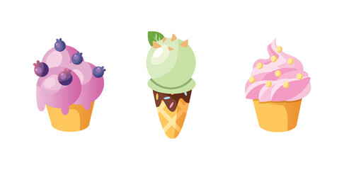 Delicious Dessert Cake Set