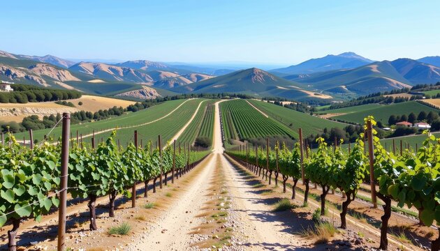 travel vineyards around omodos, troodos mountains, cyprus, eastern mediterranean sea