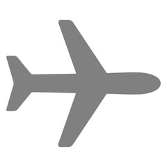 Obraz premium Airplane symbol icon shadow_1