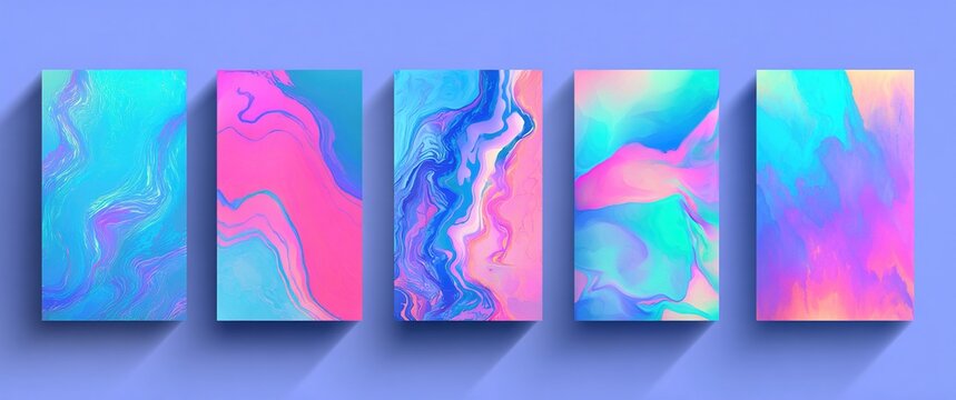 Cover design vector set. Watercolor book cover design, Abstract art design with colorful watercolor background. Can be use for poster, wall arts, magazine,  brochure , banner and website.