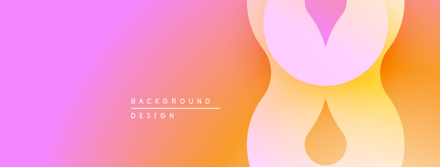Abstract gradient background. Soft pink, orange hues blend smoothly. Minimalist design features blurred shapes, elegant composition.