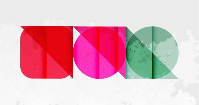 Abstract graphic design features overlapping colorful shapes forming letters NUX. Textured background adds visual interest. Simple, modern aesthetic.