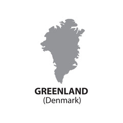 High resolution transparent map of Greenland(Denmark)