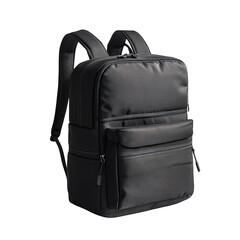 Naklejka premium Dark gray backpack with multiple pockets