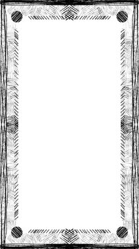 black border with white background 4k vertical video animation