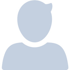 Simple Light Blue Generic User Profile Icon