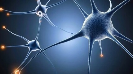 A detailed microscopic view of the intricate network of neurons and their synaptic connections showcasing the complex communication within the brain