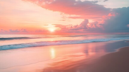 Fototapeta premium Peaceful Sunset on Tropical Beach