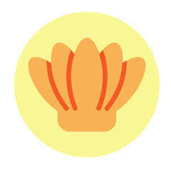 Fototapeta premium Seashells Vector Flat Icon Design