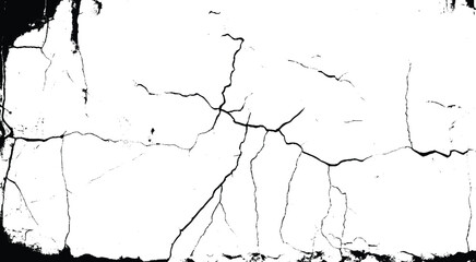 Cracked texture image. Vector illustration.