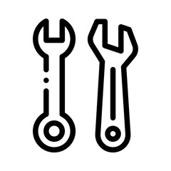 spanner line icon