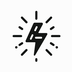 lightning icon vector illustration