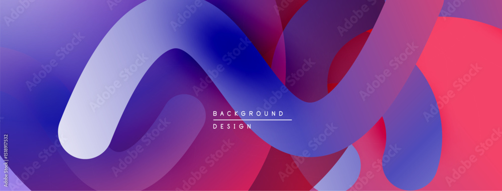 Poster Abstract fluid shapes, vibrant colors blend. Modern design, smooth gradients create dynamic composition. Background texture suggests movement.