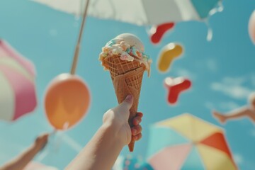 Beach Day Ice Cream Dream: Summer Fun