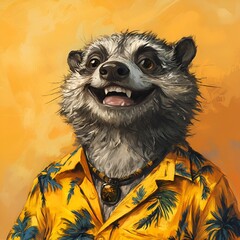  The friendliest face in a yellow shirt.