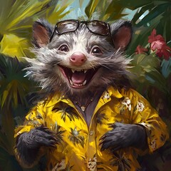  The friendliest face in a yellow shirt.