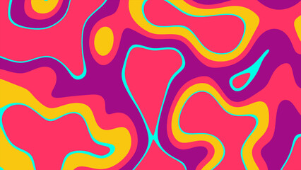 Liquid background with beautiful and vibrant colors
