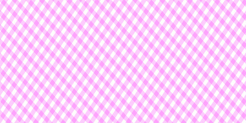 Seamless pink and white gingham checkered pattern background, perfect for fabric, textiles, scrapbooking, and digital design projects.