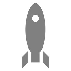 Rocket symbol icon shadow_1