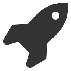 Rocket symbol icon black_2