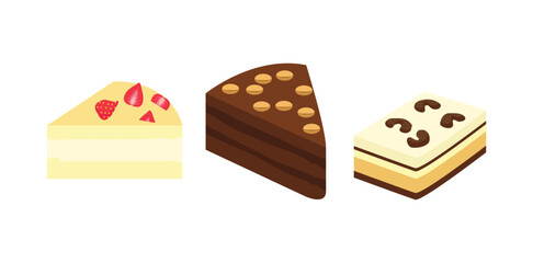 Delicious Dessert Cake Set