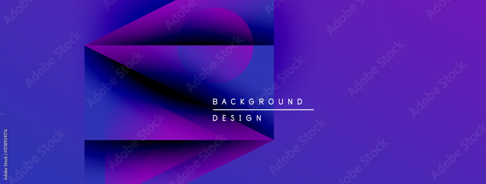 Aufkleber Abstract purple background. Gradient layers create dynamic visual effect. Text reads background design. Modern, sleek presentation.