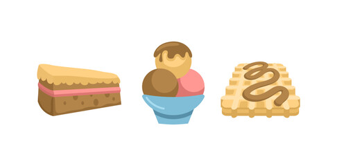 Delicious Dessert Cake Set