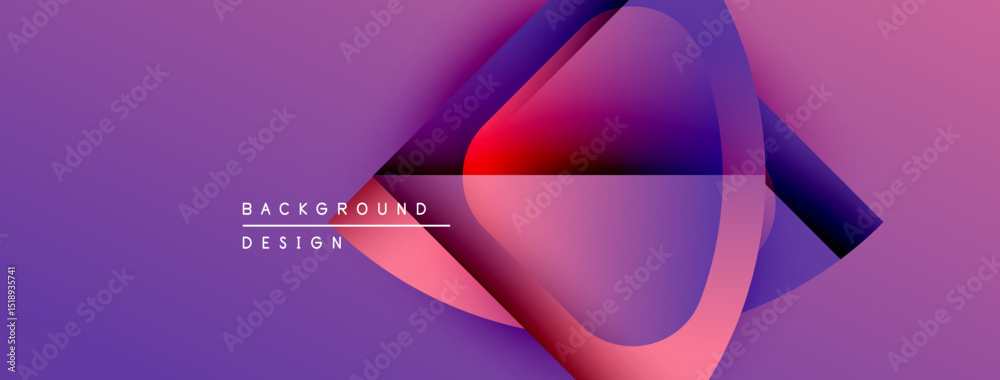 Poster abstract purple design features flowing shapes, gradients. modern background ideal for digital proje