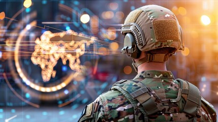 Military personnel monitoring global operations urban environment digital content tactical perspective future warfare insights