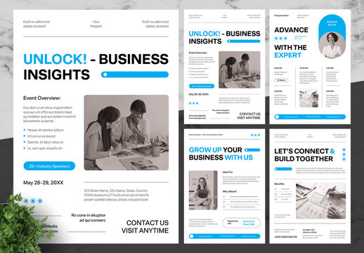 Blue And Black Business Insights Flyer