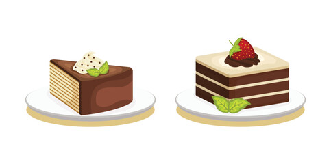 Delicious Dessert Cake Set