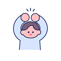 シンプルポップ/OKする男性