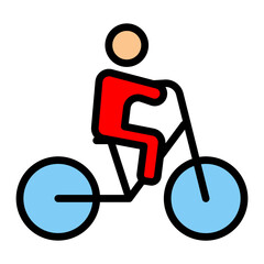 Ridding Vector Filled Icon Design