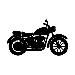 Fototapeta premium Motorcycle vehicle silhouette vector art