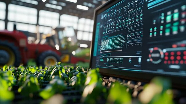 Precision agriculture technology monitoring plant health with computer vision system