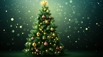Obraz premium Glimmering Christmas Tree