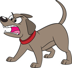 Angry dog expression