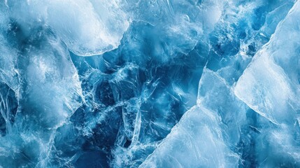 Frozen Blue Wonderland: A Stunning Glacial Ice Texture