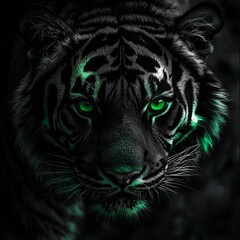  A tiger’s eyes gleam with wild legacy.