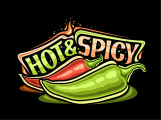 Vector logo for Hot and Spicy