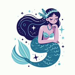 mermaid in the water