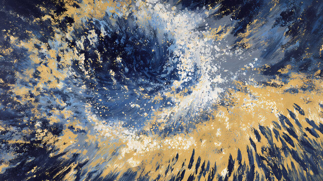 magazine spread on artistic madness | internal cosmos | turbulent wonder | navy and citron | central vortex | wheat fields | radiating halos | broken brushwork | night sky contemplation |