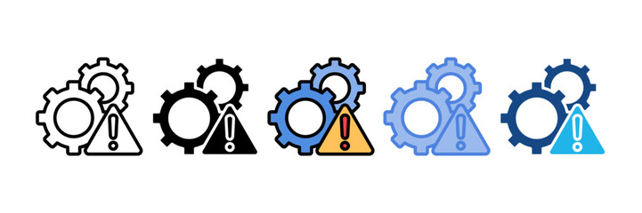 Operational Risk Icon Element For Design