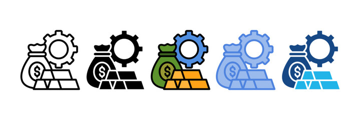 Asset Management Icon Element For Design