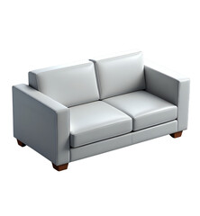 Isometric 3D sofa icon with cushions and armrests. Great for home decor, furniture, interior visuals, or real estate content. PNG format, rendered cleanly with a modern touch.
