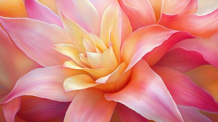 Obraz premium Close-up view of a vibrant flower's petals.
